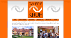 Desktop Screenshot of galeriekruh.cz